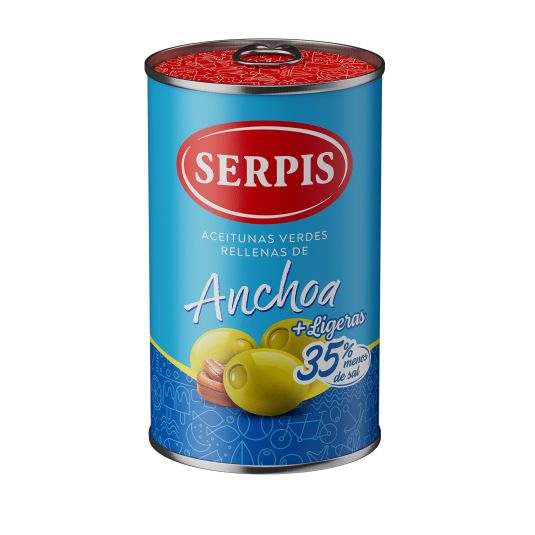 ACEITUNA R/ANCHOA MAS LIGERA SERPIS 300G