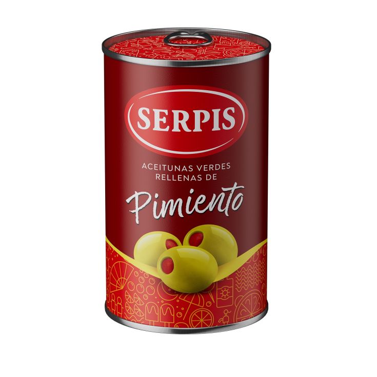 ACEITUNA R/PIMIENTO SERPIS 300G