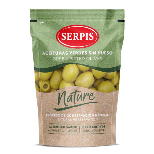 ACEITUNA S/HUESO NATURE BOLSA SERPIS 175