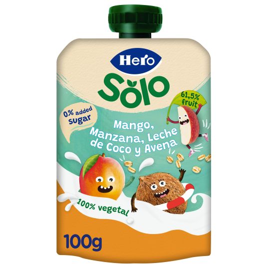 POUCHE MANGO/COCO/AVENA HERO 100G