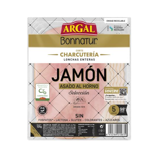 JAMON COC.ASADO AL HORNO BONNATUR 125G