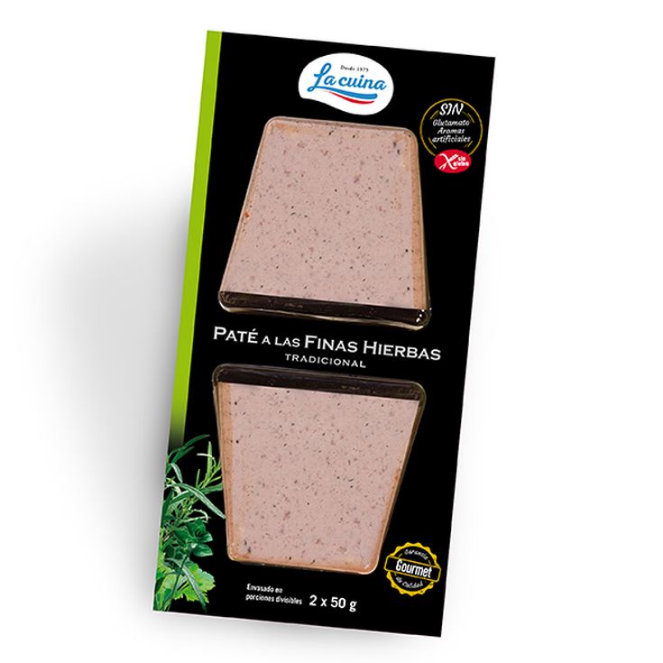 PATÉ FINAS HIERBAS LA CUINA 2X50G