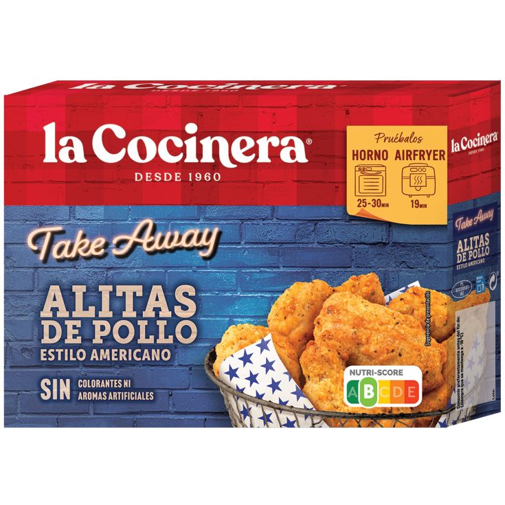 ALITAS POLLO ESTILO AMER.LA COCINERA 400