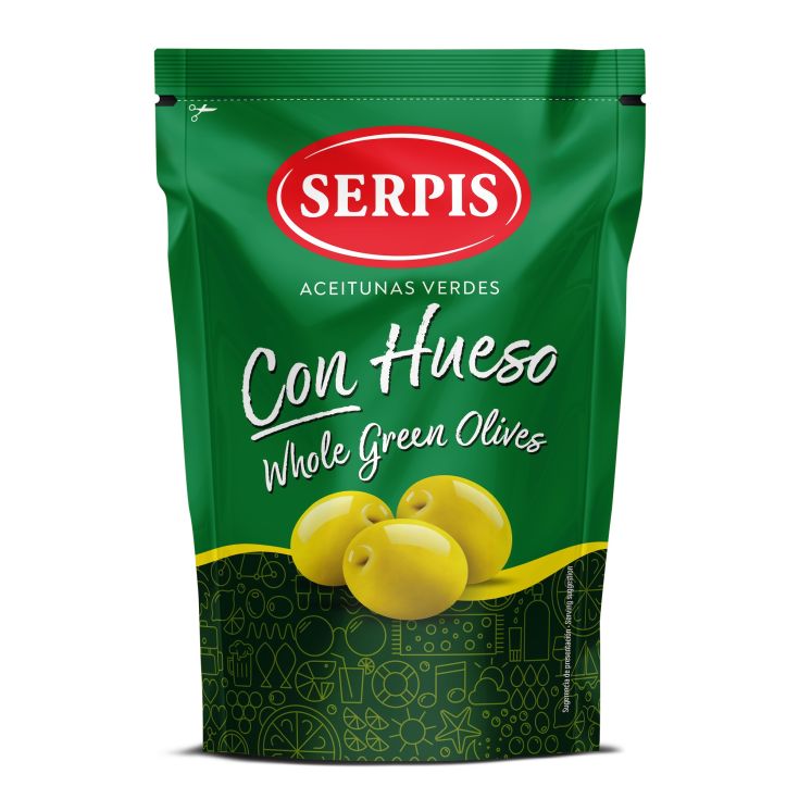 ACEITUNA MANZANILLA C/HUESO SERPIS 175G