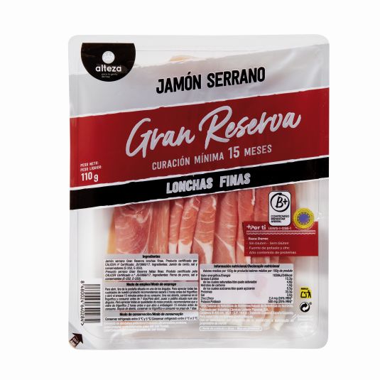 JAMON G.RESERVA FINA LONCHA ALTEZA 110G