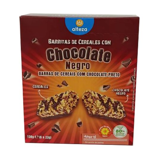 BARRITAS CEREAL CHOCO NEGRO ALTEZA
