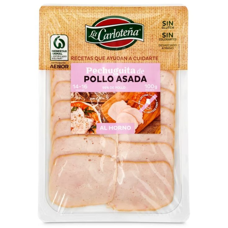 PECHUGUITA POLLO ASADA LA CARLOTEÑA 100G