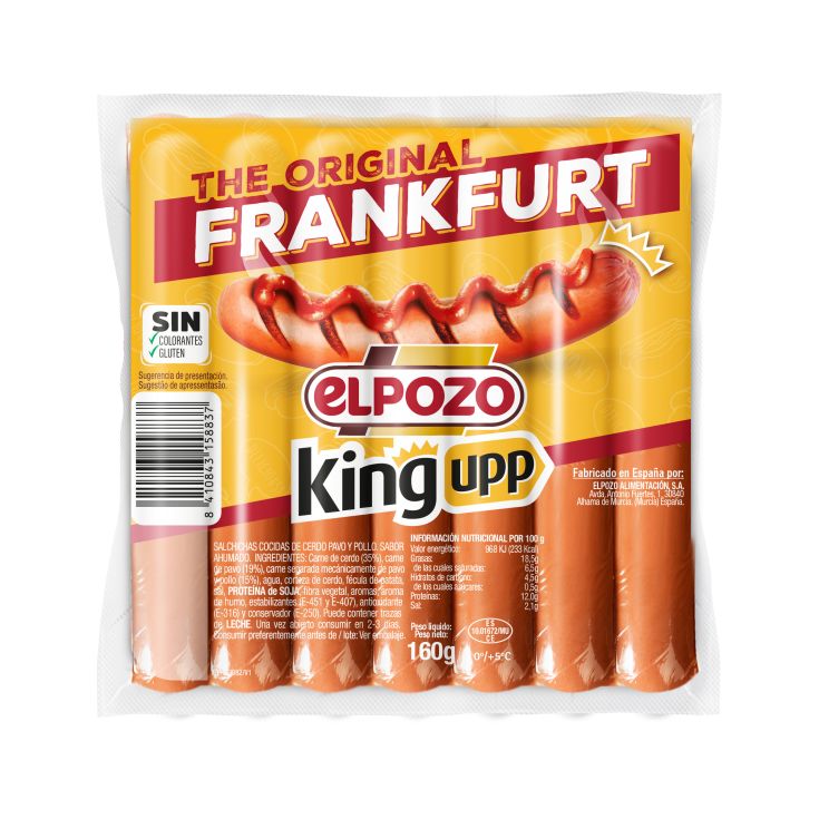 SALCHICHAS FRANKFURT ELPOZO 160G