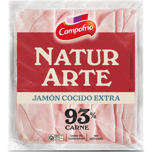 JAMON COCIDO 93% NATURARTE 120G