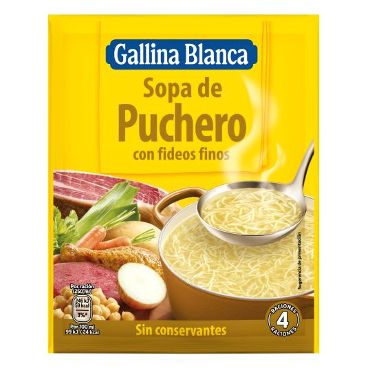 SOPA DE PUCHERO GALLINA BLANCA