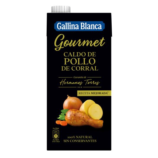 CALDO GOURMET POLLO CORRAL G.BLANCA 1L