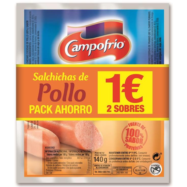 SALCHICHAS POLLO CAMPOFRIO P-3