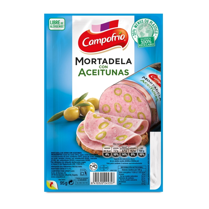 MORTADELA ACEITUNAS CAMPOFRIO 95G