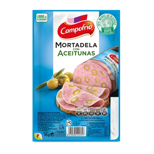 MORTADELA ACEITUNAS CAMPOFRIO 95G