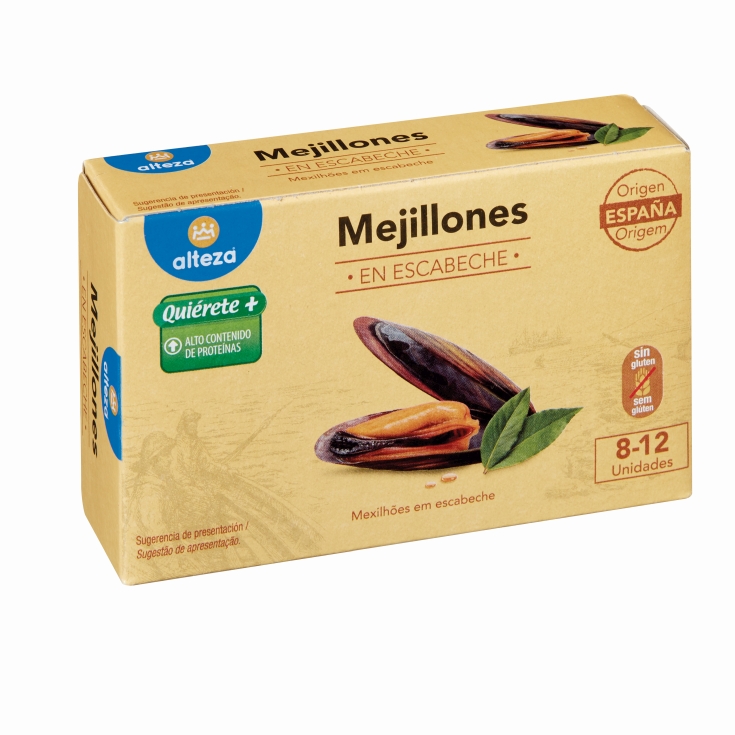 MEJILLONES ESCABECHE ALTEZA 8/12 OL120