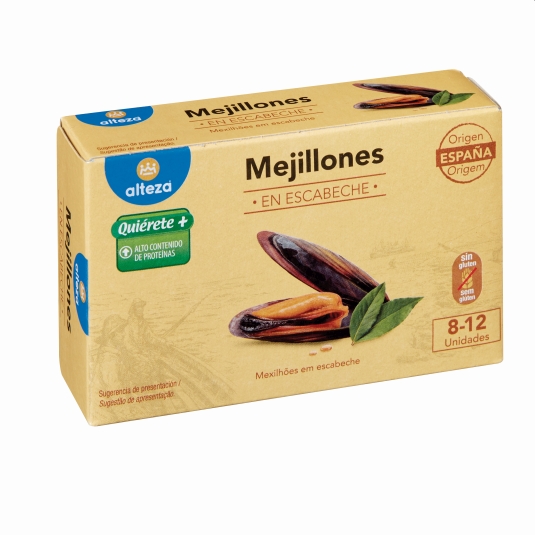 MEJILLONES ESCABECHE ALTEZA 8/12 OL.120