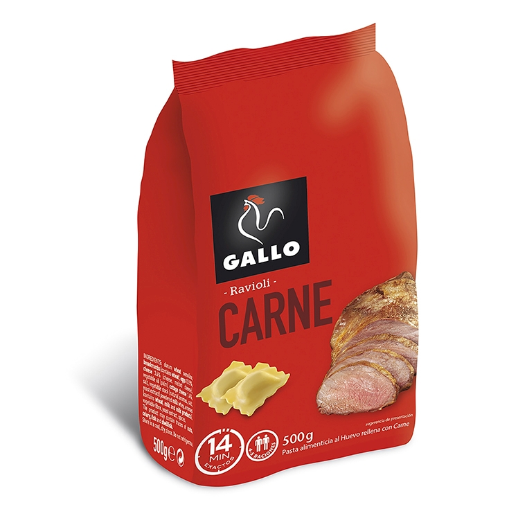 RAVIOLI CARNE GALLO 500G