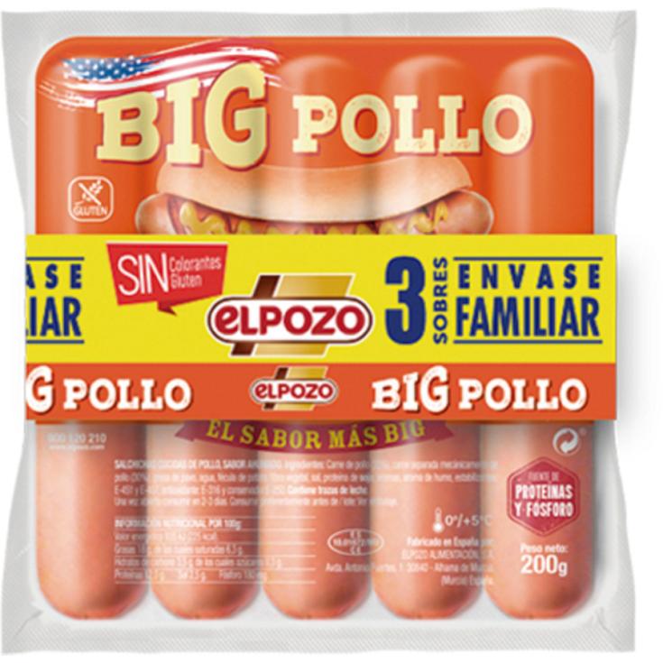 SALCHICHAS BIG POLLO ELPOZO P-3