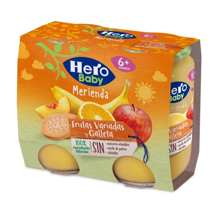 HERO BABY MERIENDA FRUTAS VARIADAS 2X190