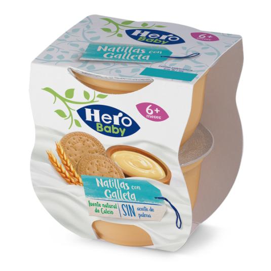 HERO BABY NATILLAS/GALLETAS 2X130G