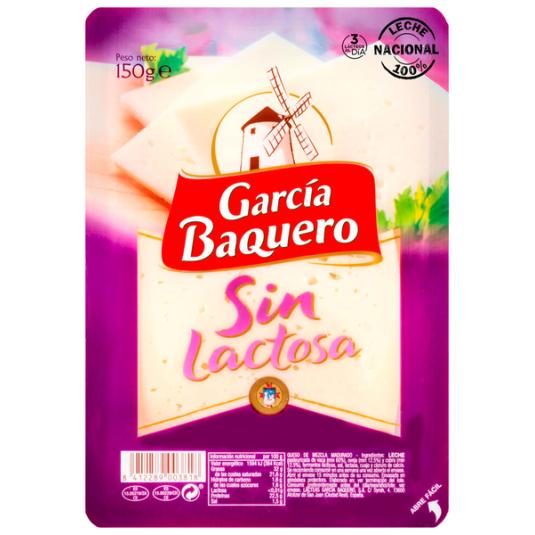 QUESO S/LACTOSA LONCHAS G.BAQUERO 150G