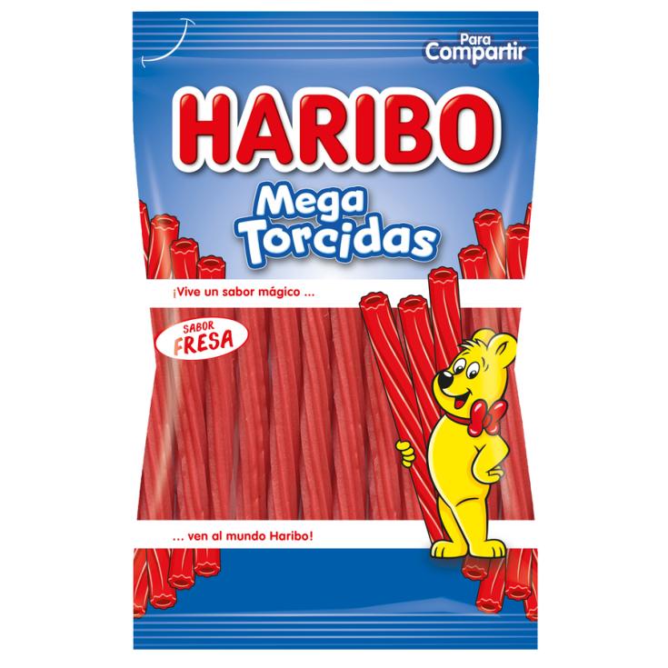 REGALIZ TORCIDO FRESA HARIBO 160G