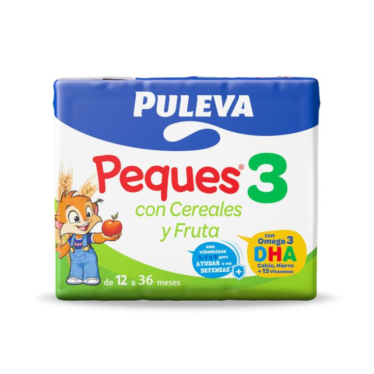 LECHE PULEVA PEQUES-3 CERERALES/FRUTA P3