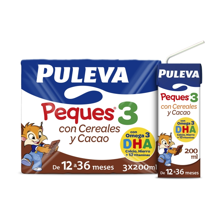 PULEVA PEQUES-3 CEREALES Y CACAO P-3