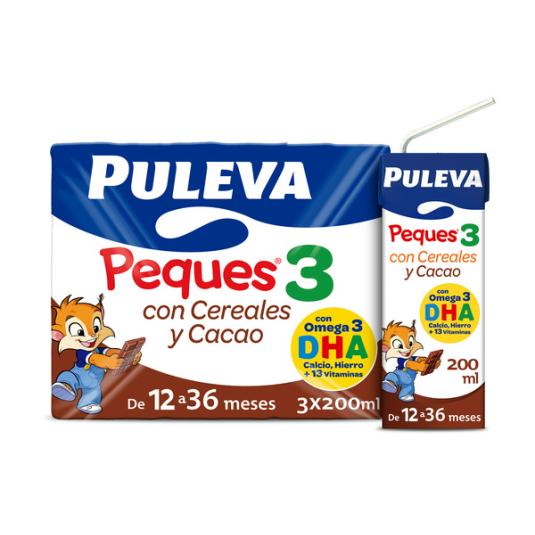 PULEVA PEQUES 3 CEREALES Y CACAO P-3