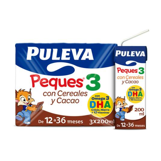 PULEVA PEQUES-3 CEREALES Y CACAO P-3