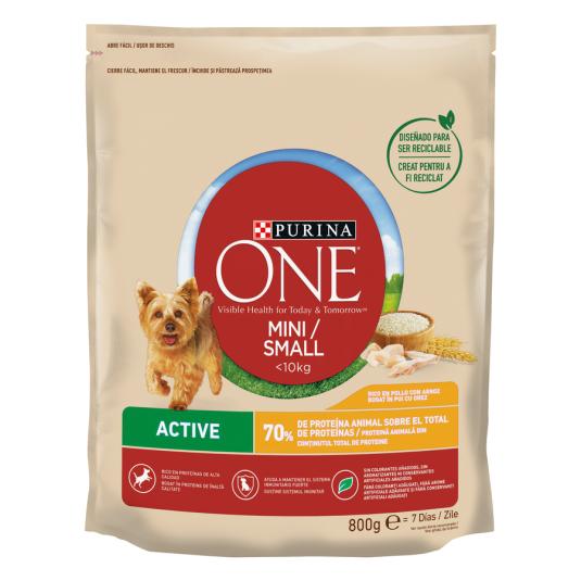 ONE MINI DOG ACTIVE POLLO/ARROZ 800G