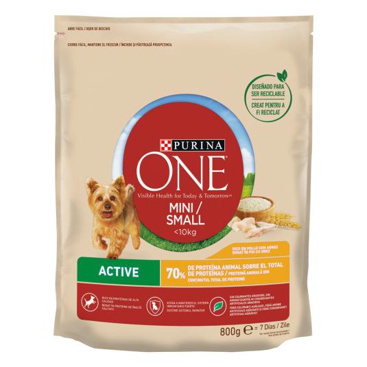 ONE MINI DOG ACTIVE POLLO-ARROZ 800G