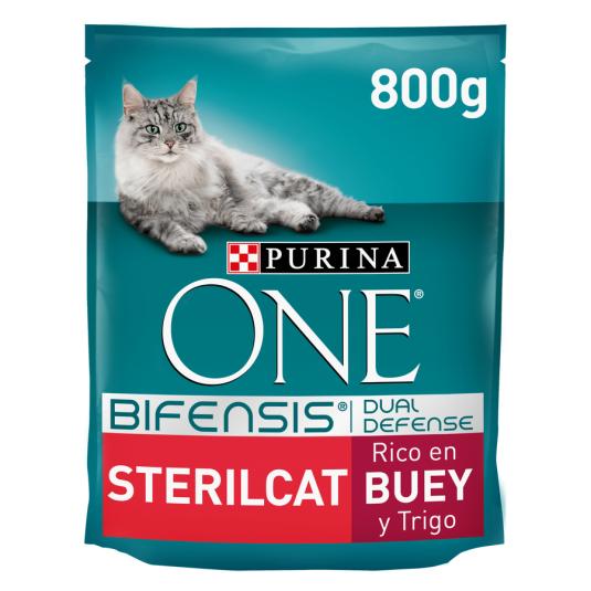 ONE CAT STERILIZADOS BUEY/TRIGO 800G