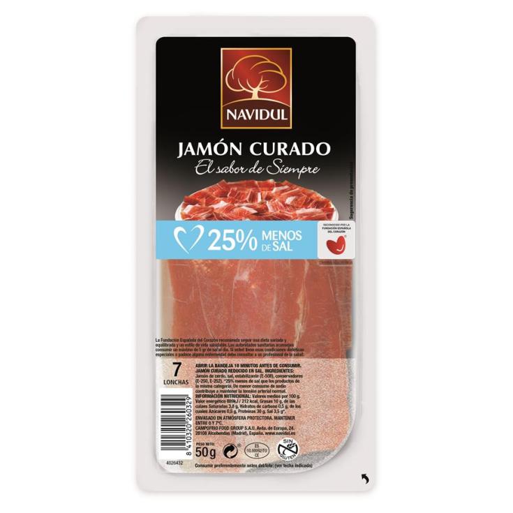 JAMON CURADO B/SAL NAVIDUL 50G