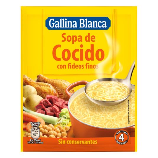 SOPA COCIDO GALLINA BLANCA