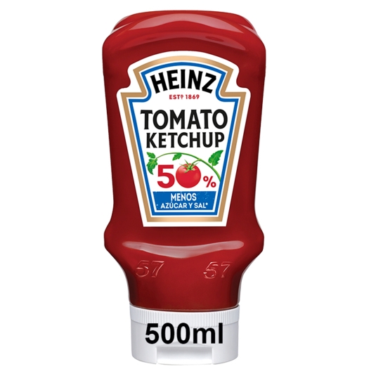 KETCHUP 50% AZUCAR/SAL HEINZ 550G