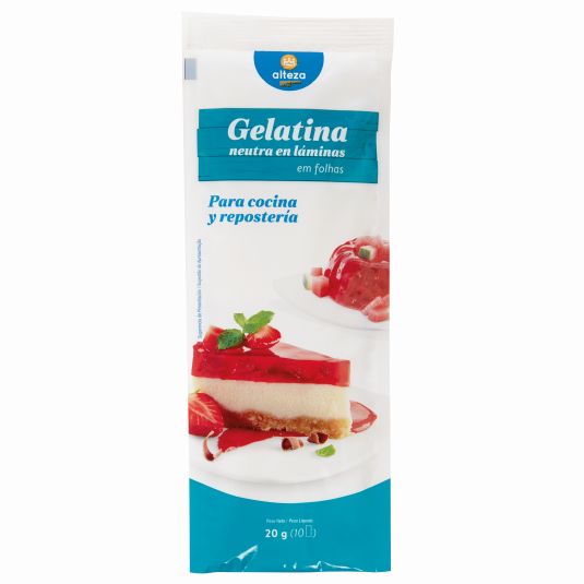 GELATINA NEUTRA LAMINAS ALTEZA 20G