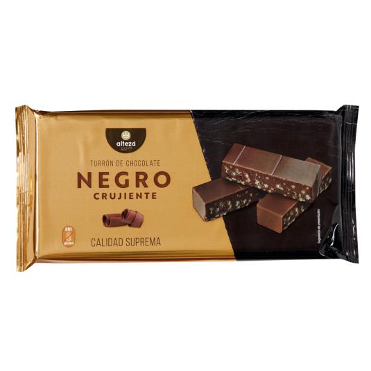 TURRON CHOCO NEGRO CRUJIENTE ALTEZA