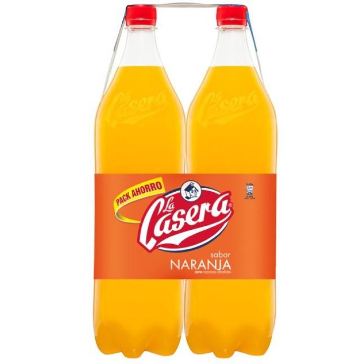 REFRESCO NARANJA LA CASERA 1,5L BIPACK