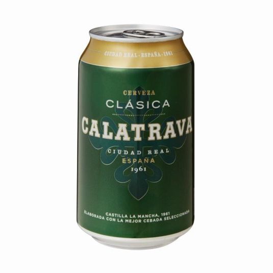 CERVEZA CALATRAVA LATA 33CL