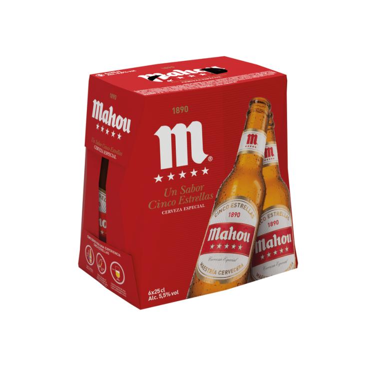 CERV.MAHOU 5 ESTRELLAS 1/4 P-6