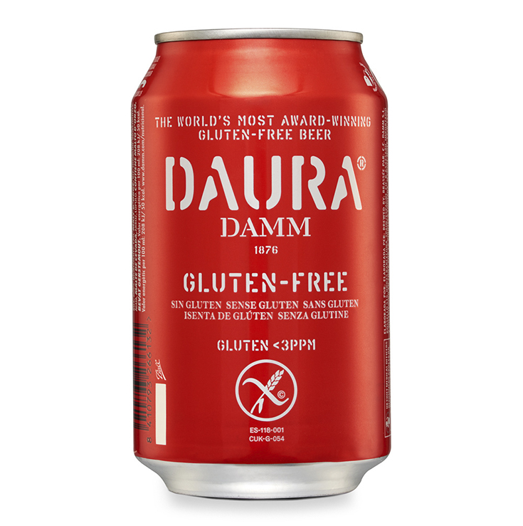 CERV.DAURA DAMM S/GLUTEN LATA 33CL