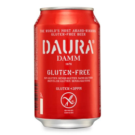 CERV.DAURA DAMM S/GLUTEN LATA 33CL