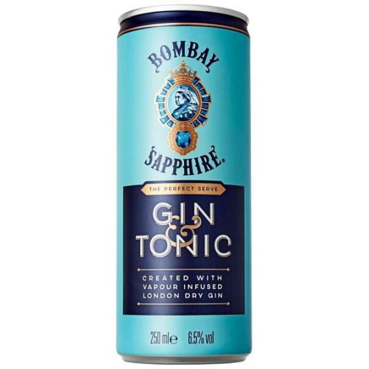GIN TONIC BOMBAY SAPHIRE 25CL