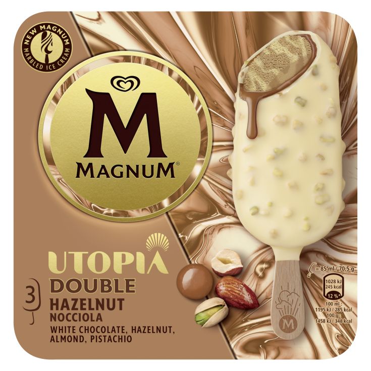 MAGNUM DOBLE HAZELNUT NOCCIOLA 3U