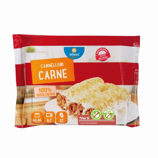 CANELONES CARNE C/BECHAMEL ALTEZA 300G