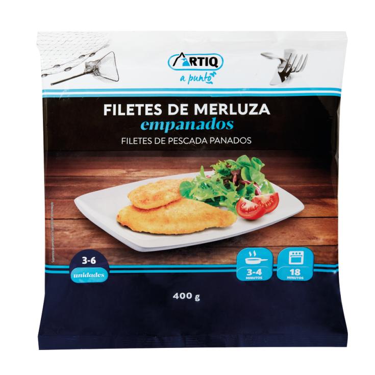 FILETE DE MERLUZA EMPANADO ARTIQ 400G