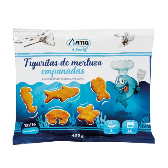 FIGURITAS DE MERLUZA EMPANADA ARTIQ 400G