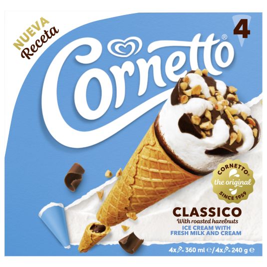 CORNETO CLASICO FRIGO 4U