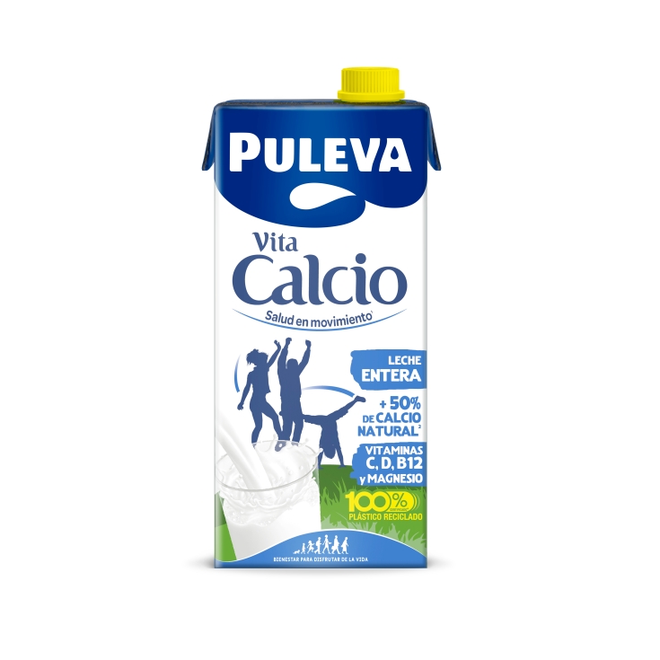 LECHE VITA CALCIO ENTERA PULEVA 1L